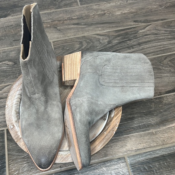 FREE PEOPLE New Frontier Chelsea boots Gray Size 38.5 - Picture 3 of 9